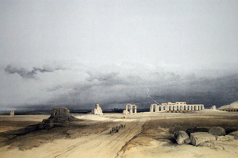 Lithographie de David Roberts (1838).