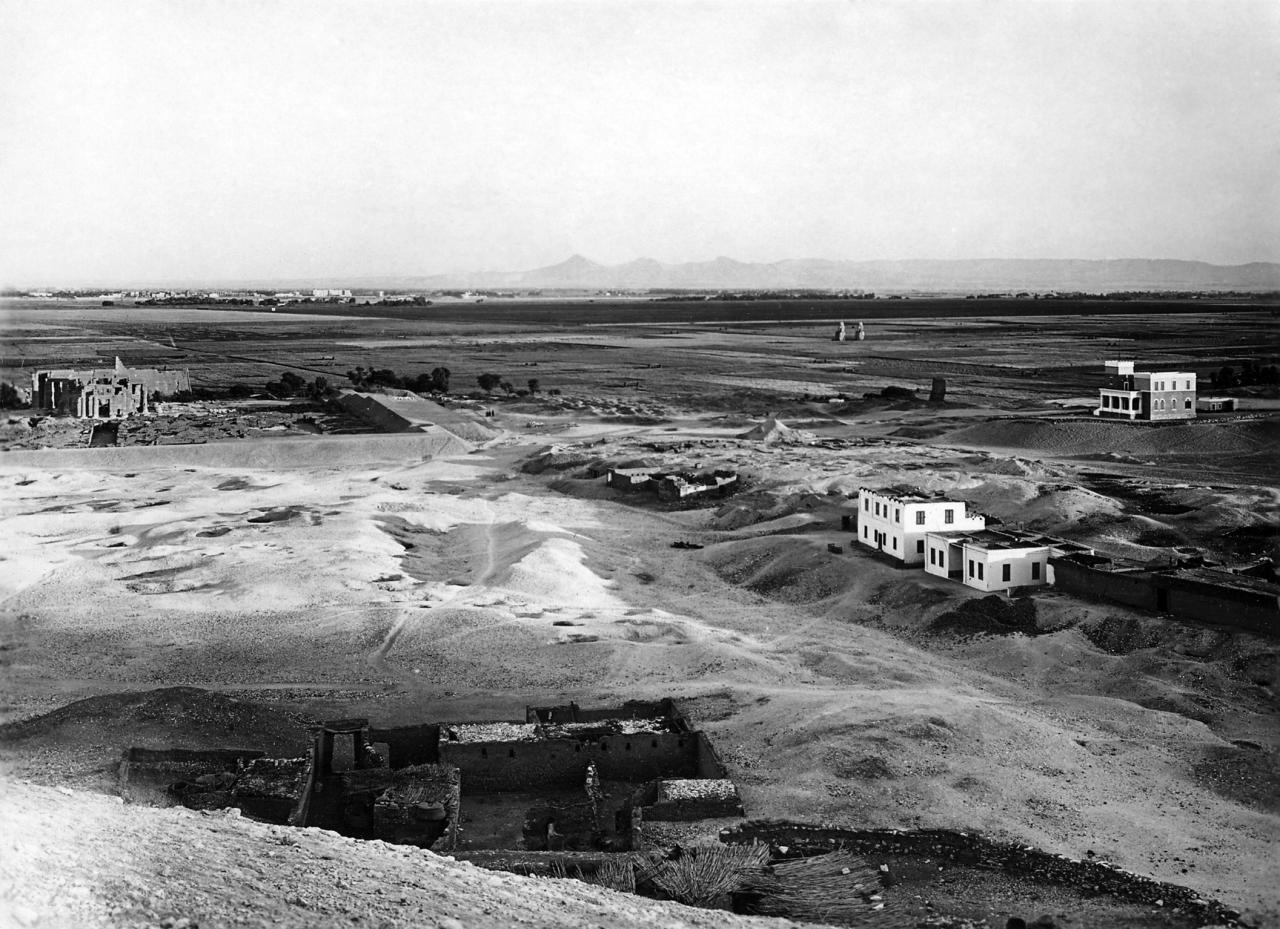 Nécropole thébaine d'après Steindorff 1904/1905(© KIK-IRPA, Bruxelles, inv. n° A5852).