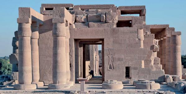 Le Ramesseum, temple de millions d'années de Ramsès II  sur la rive ouest de Louqsor (photo Yann Rantier)