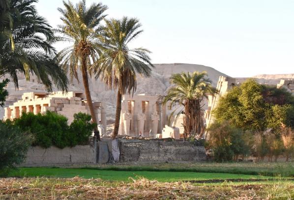 Le Ramesseum, temple de millions d'années de Ramsès II sur la rive ouest de Louqsor