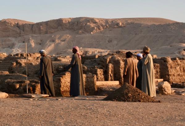 Campagne de fouilles au Ramesseum, temple de millions d'années de Ramsès II sur la rive ouest de Louqsor