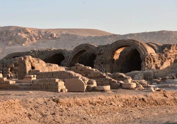 Les magasins du Ramesseum, temple de millions d'années de Ramsès II sur la rive ouest de Louqsor