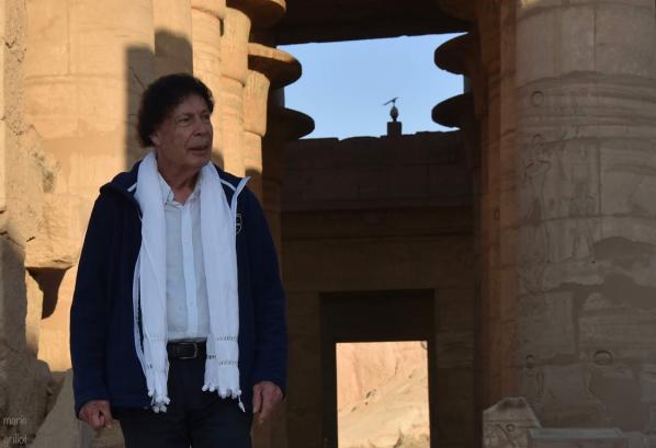 Christian Leblanc au Ramesseum en novembre 2018