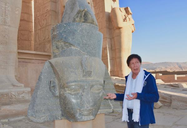 Christian Leblanc au Ramesseum en novembre 2018