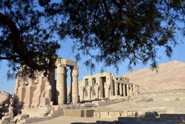 Le Ramesseum, temple de millions d'années de Ramsès II sur la rive ouest de Louqsor