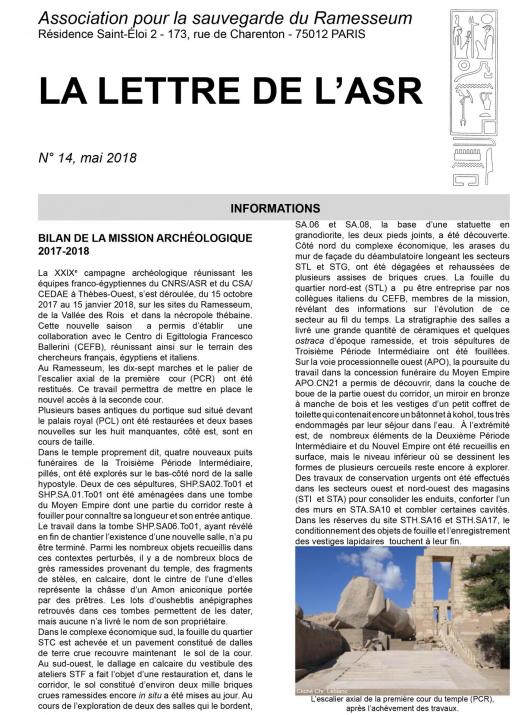 Lettre asr 14 mai 2018