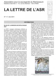 Lettre ASR 2021