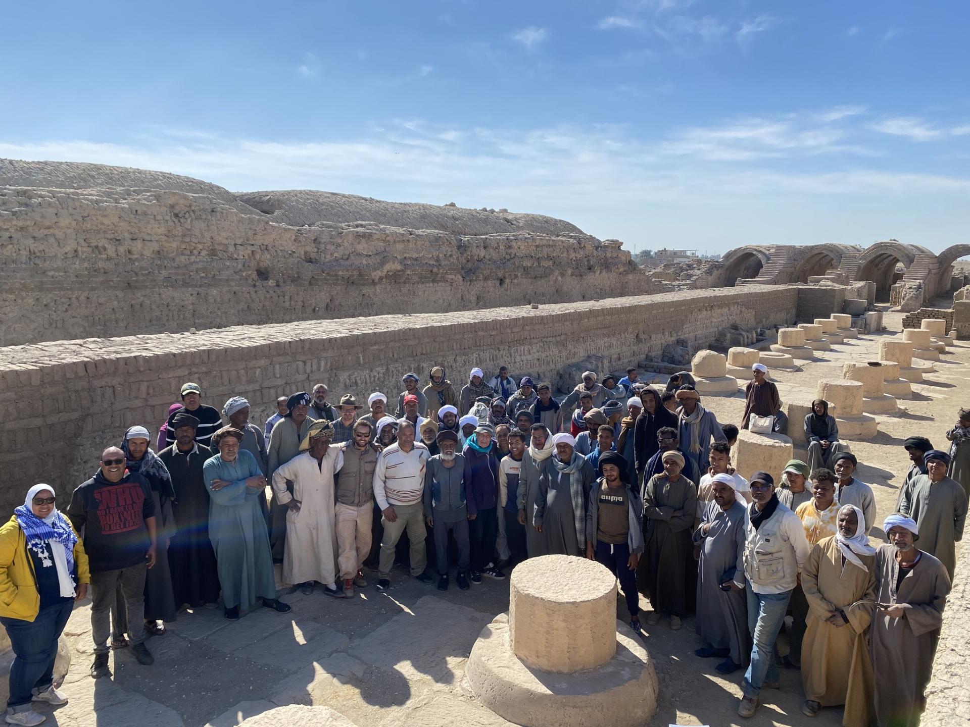 Ramesseum fin de la campagne archeologique de 2025