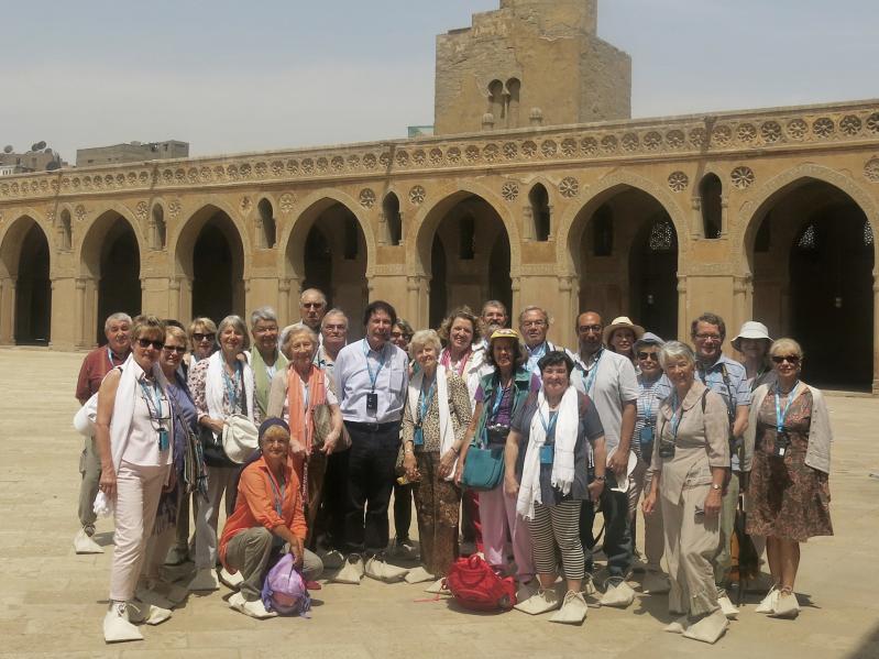 Les membres de l'ASR ayant participé au voyage organisé au Caire du 15 au 21 mai 2017